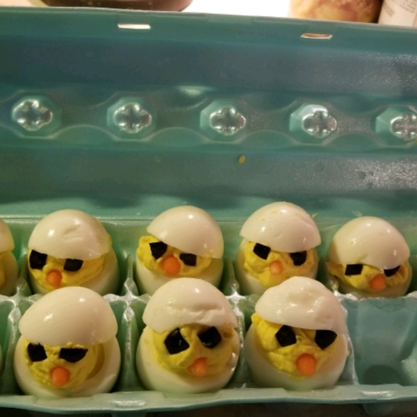 Easter Chick Deviled Eggs