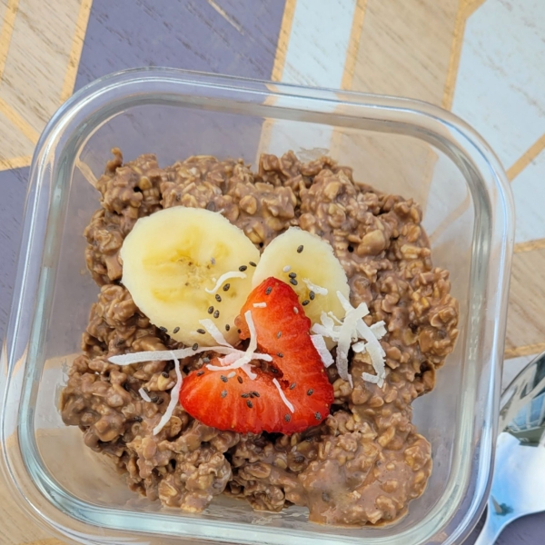 Peanut Butter Chocolate Overnight Oats