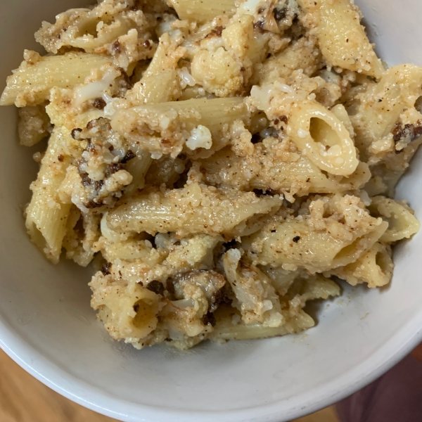 Pasta with Roasted Cauliflower and Parmesan