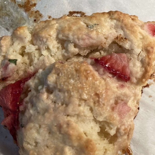 Strawberry and Basil Scones