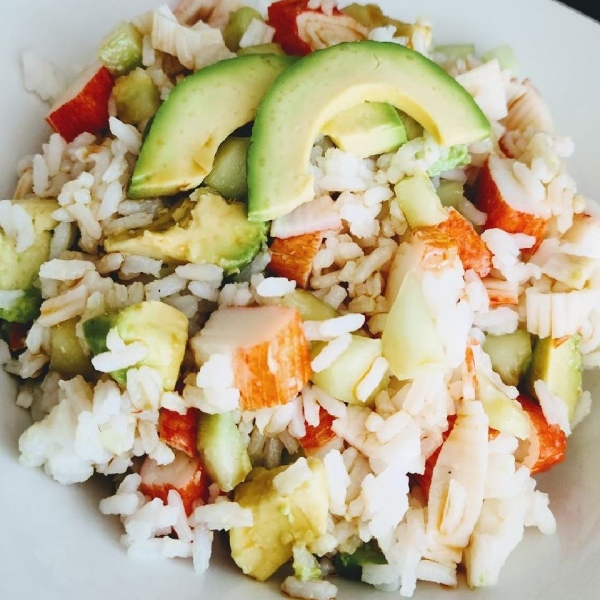 Easy California Roll Sushi Salad