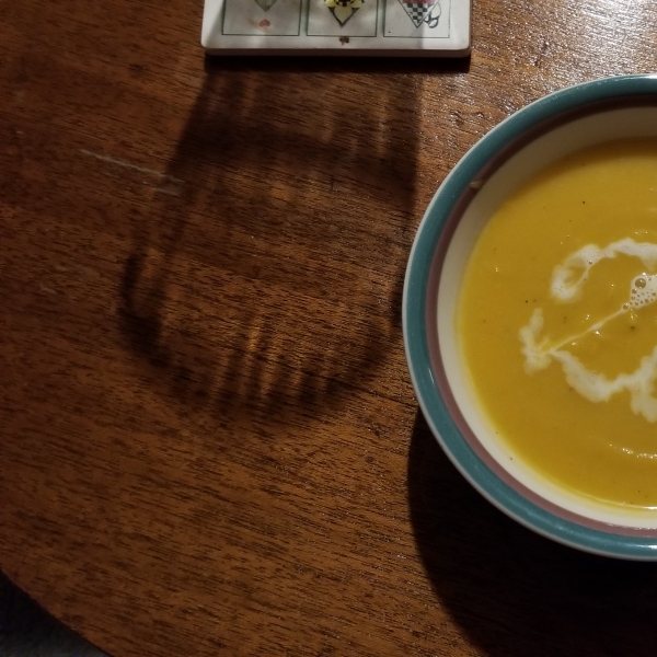 Butternut Squash Soup with Hazelnut Creamer