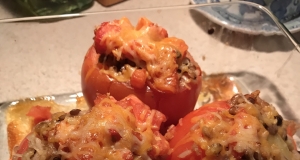 Lentil Stuffed Tomatoes