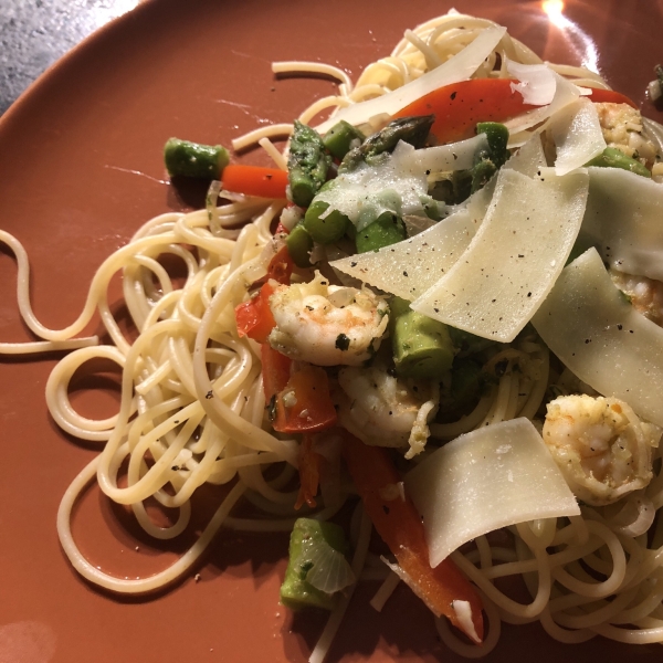 Shrimp and Asparagus with a Louisiana Twist