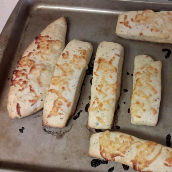 Soft Garlic Parmesan Breadsticks