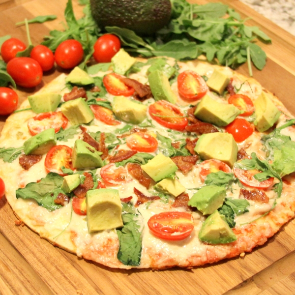 BLAT Pizza with Basil Mayo