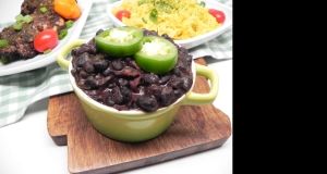 Black Beans with Coconut Water