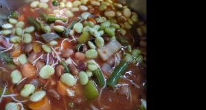 Prosciutto Fave Minestrone alla Riso