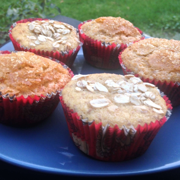 Yogurt, Banana, and Pear Muffins