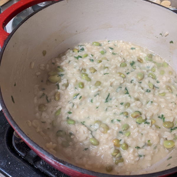 Creamy Edamame Risotto