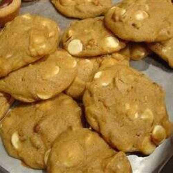 Pumpkin Pecan White Chocolate Cookies