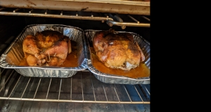 Roast Sticky Chicken-Rotisserie Style