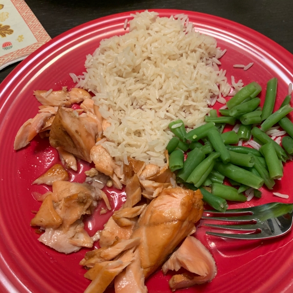 Salmon with Brown Sugar and Bourbon Glaze