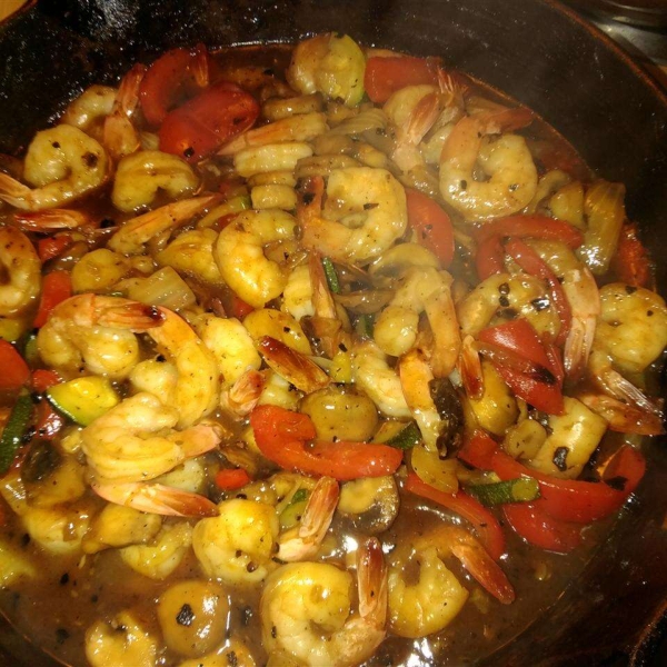 Honey-Ginger Shrimp and Vegetables