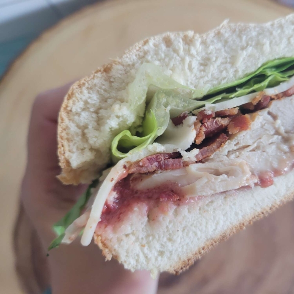 Chicken-Bacon Pressed Picnic Sandwiches