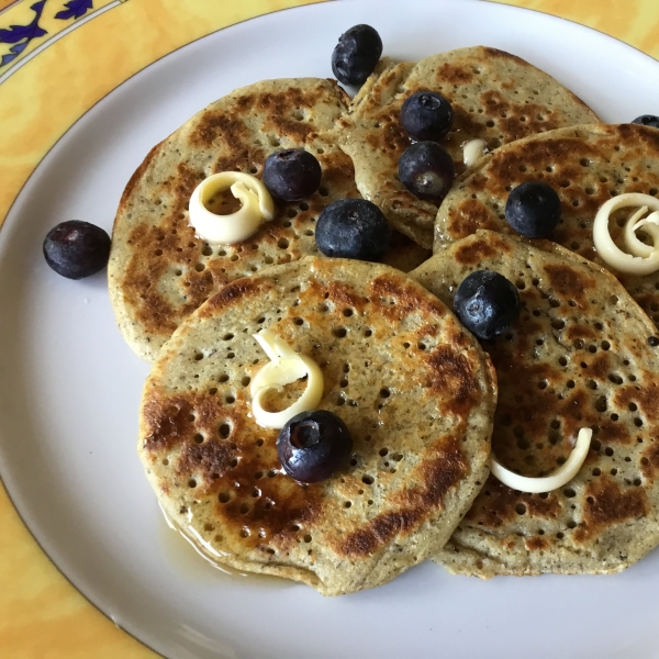 Overnight Sourdough Buckwheat Pancakes