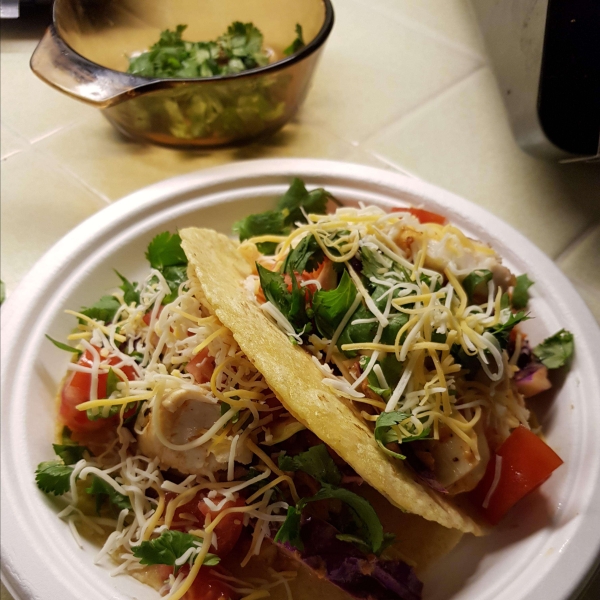 Healthy Fish Tacos with Cilantro Slaw