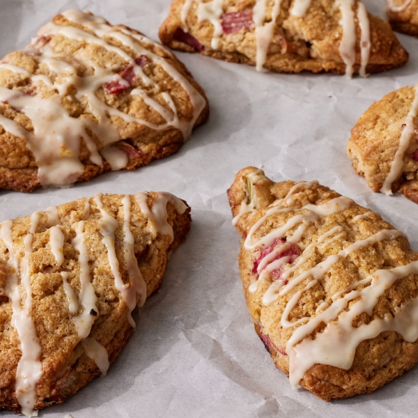 Rhubarb Scones