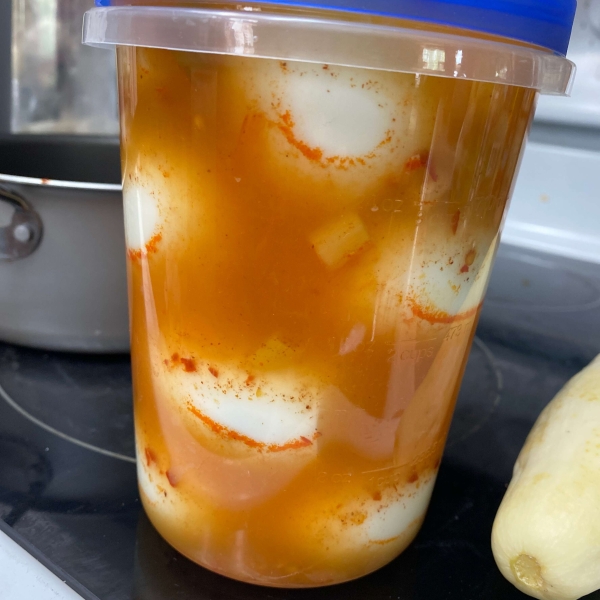 Sriracha Pickled Eggs