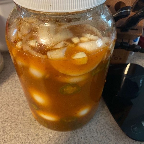 Sriracha Pickled Eggs