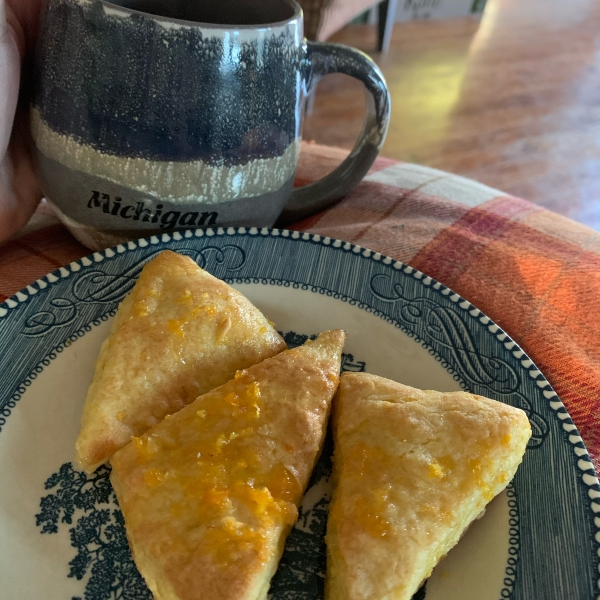 Orange Scones with Orange Glaze