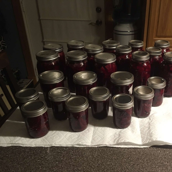 Canned Spiced Pickled Beets