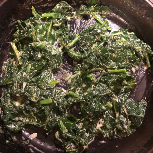 Fast and Easy Creamed Spinach