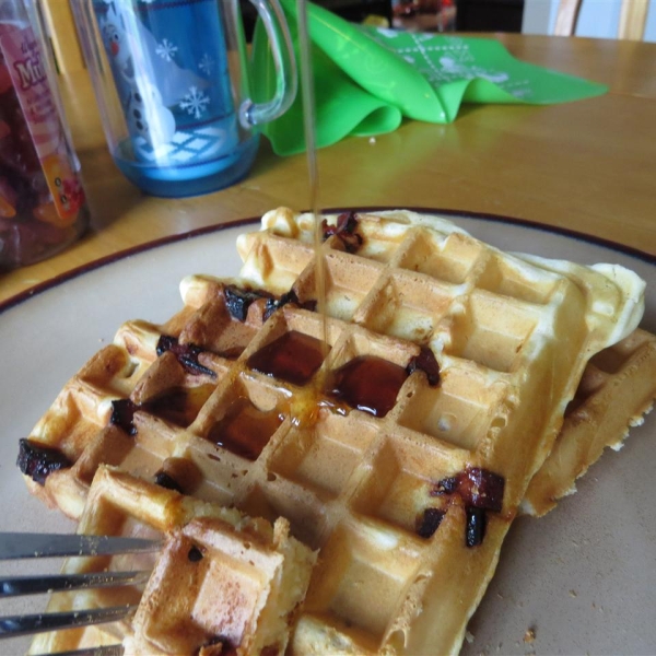 Candied SPAM® Waffles