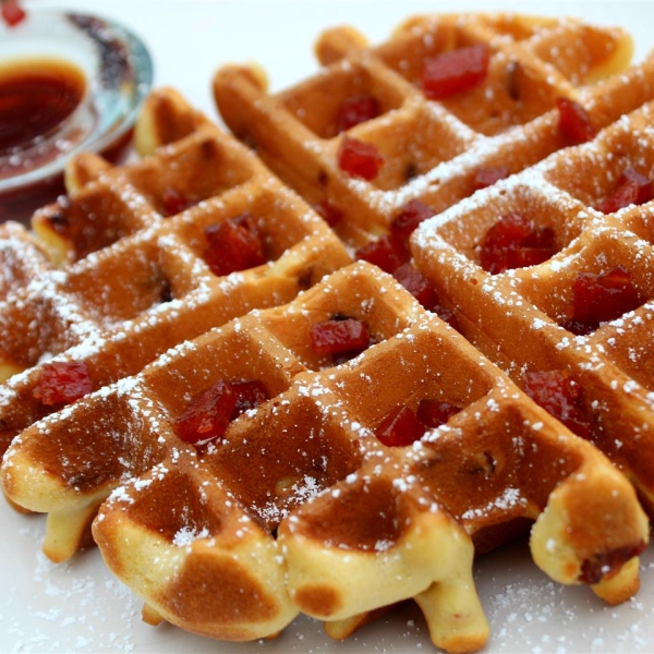 Candied SPAM® Waffles