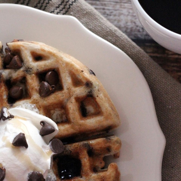 Gluten-Free Chocolate Chip Cookie Waffles