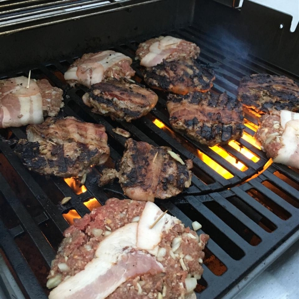 Bacon Wrapped Hamburgers