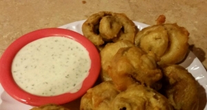 Jim's Beer-Battered Portobello Mushrooms