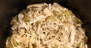 Shredded Slow Cooker Green Chile Chicken