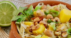 Cabbage Salad with Mango and Peanuts