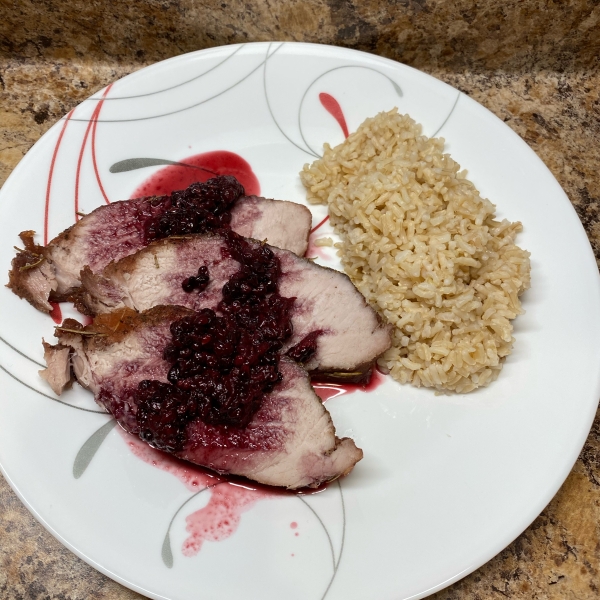 Slow Cooker Blackberry Pork Tenderloin