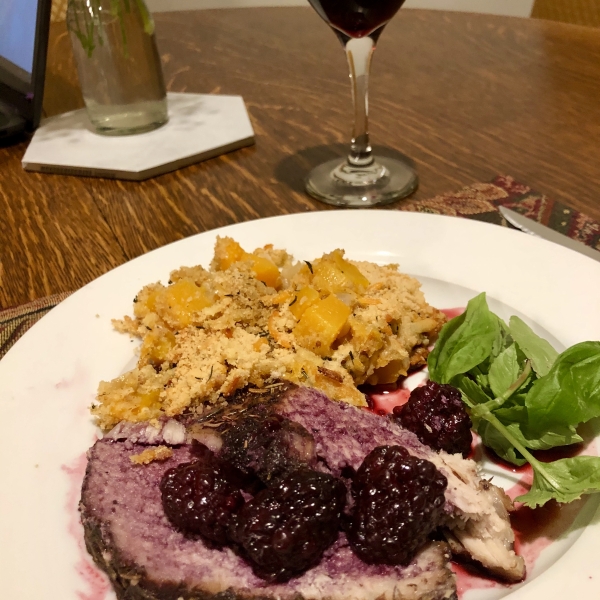 Slow Cooker Blackberry Pork Tenderloin