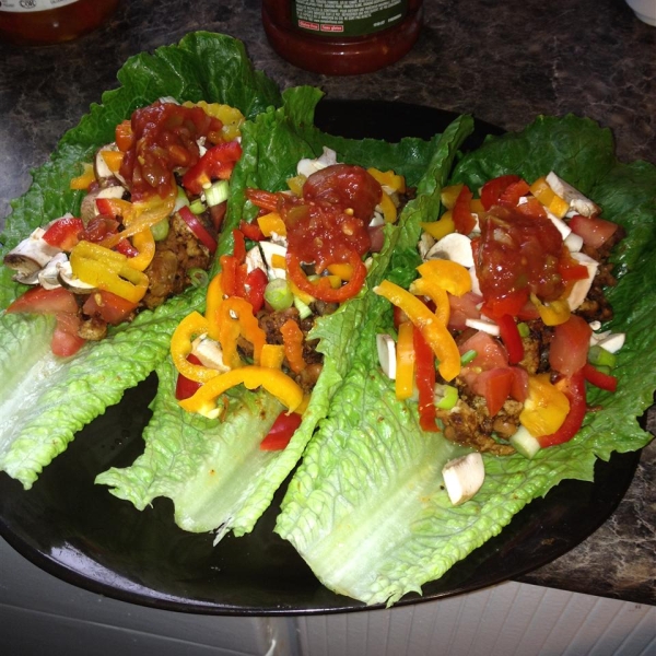 Ground Turkey Taco Lettuce Wraps