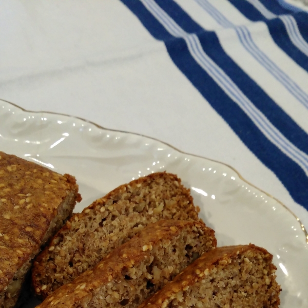 Black Sesame and Walnut Banana Bread