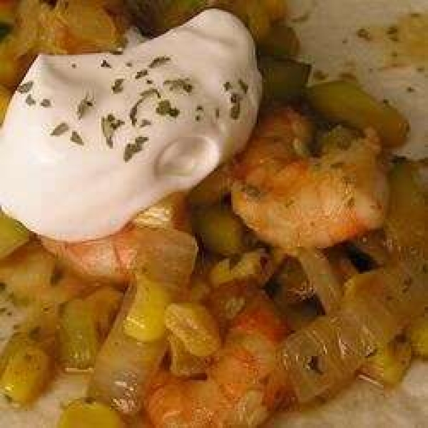 Cyndi's Shrimp Fajitas