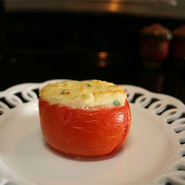 Stuffed Tomatoes with Grits and Ricotta