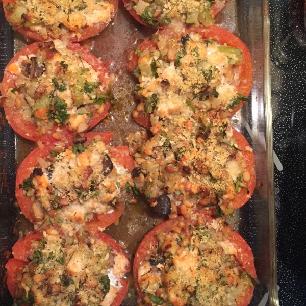 Stuffed Tomatoes with Grits and Ricotta