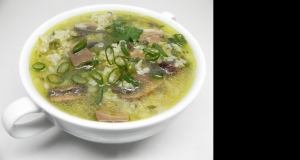 Mexican Rice Soup with Mushrooms