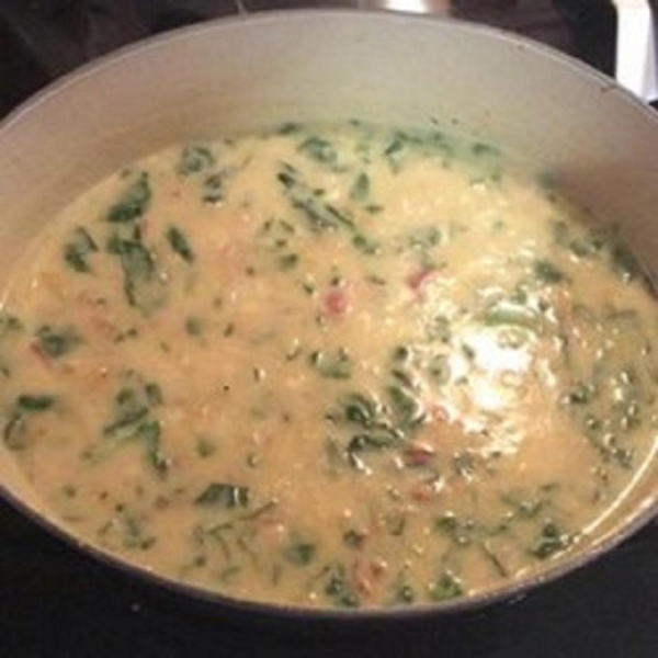 Potato, Leek, and Spinach Soup