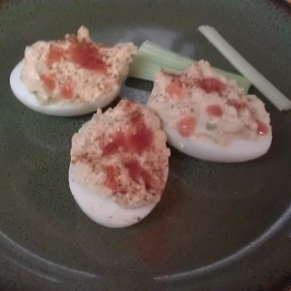 Buffalo Deviled Eggs