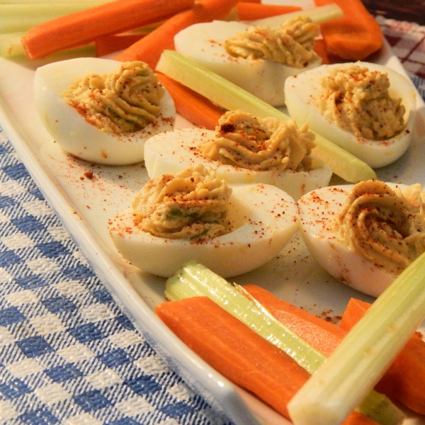 Buffalo Deviled Eggs