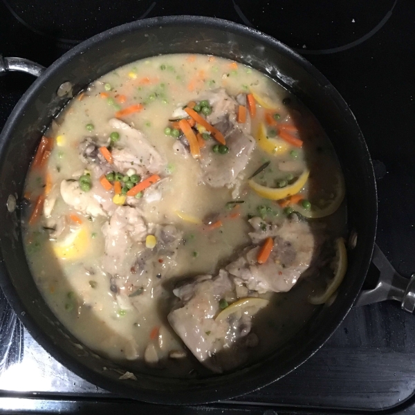 Baked Lemon Chicken Thighs with Mushroom Sauce