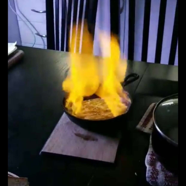 Saganaki (Flaming Greek Cheese)