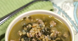 Turkey Sausage Barley Soup