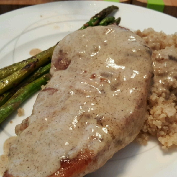 Pork Scaloppini with Mustard Creme