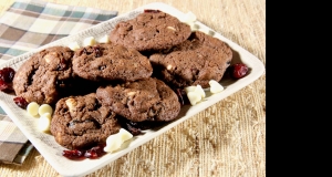 Double Chocolate Cranberry Cookies